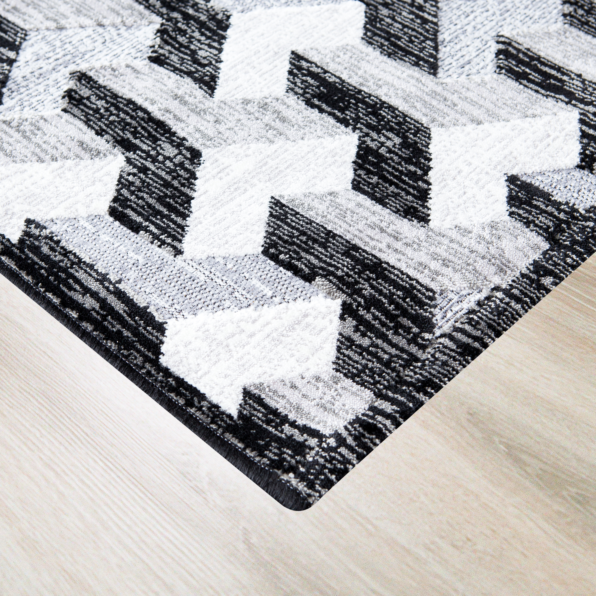 82186653 Ковер вискоза Рим 703X 75х150 cм цвет черный STLM-0021602 CTIM  - Вид №1