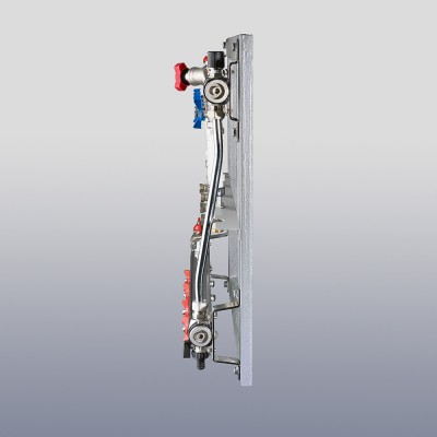 VT.GPR.06S04.L2 Узел этажный для поквартирного учета тепловой энергии с перепускным клапаном Valtec 1", 2 вых., ввод слева  - Вид №4