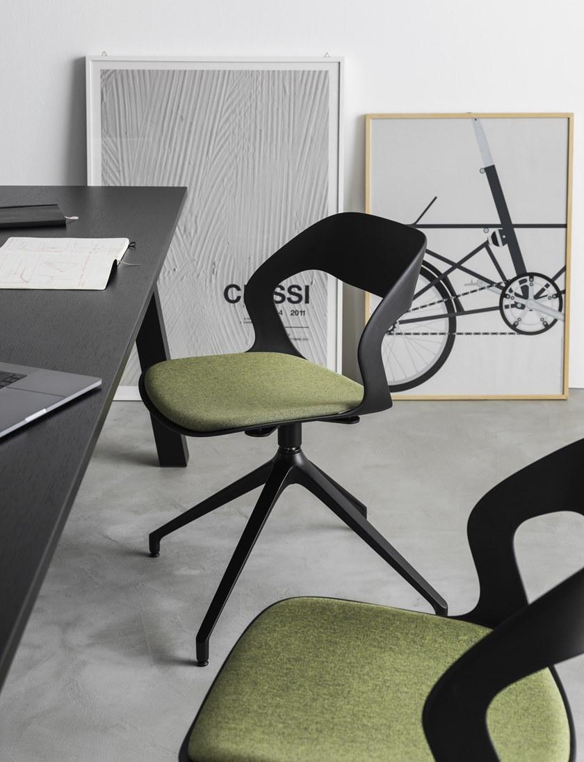 Crassevig Вращающееся кресло на козелке из полипропилена Mixis sun-id-1455733 - Вид №3