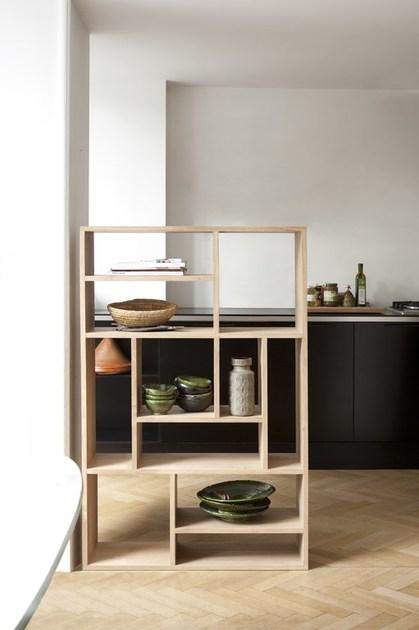 Ethnicraft Открытый книжный шкаф из массива дерева Oak m-rack 50772 - Вид №1