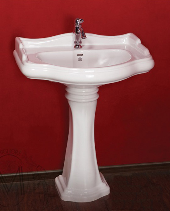 ML.BLL-25.073.Bi Подвесная раковина настенная круглая Migliore  белая  - Вид №5