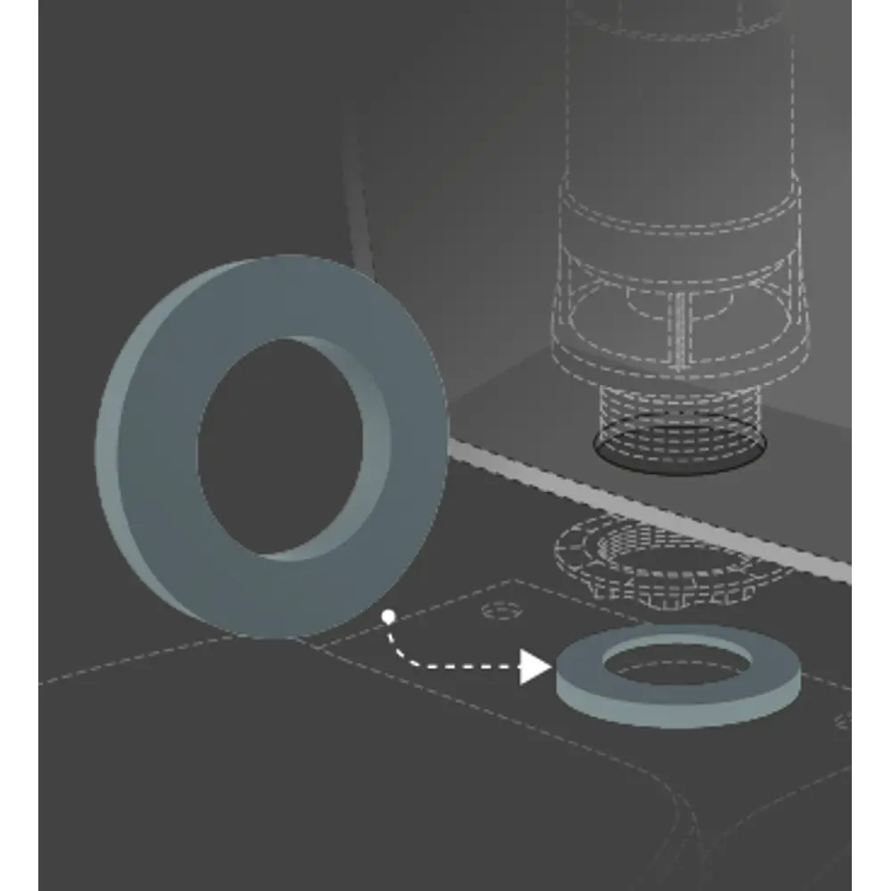 Прокладка для унитаза EQUATION - надежное уплотнение бачка 82269863 STLM-0023608 - Вид №3