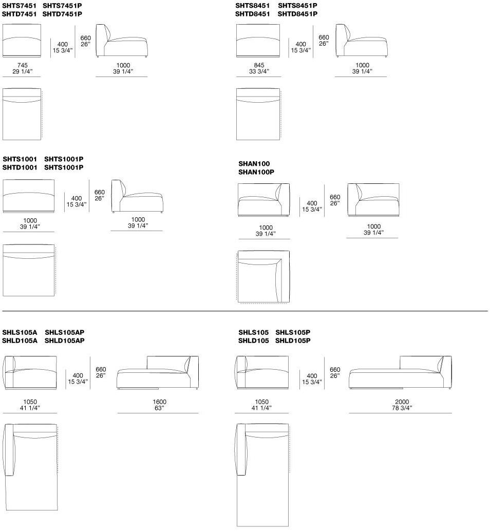 Poliform Секционный диван со съемным чехлом из ткани Shangai sun-id-1432441 - Вид №8