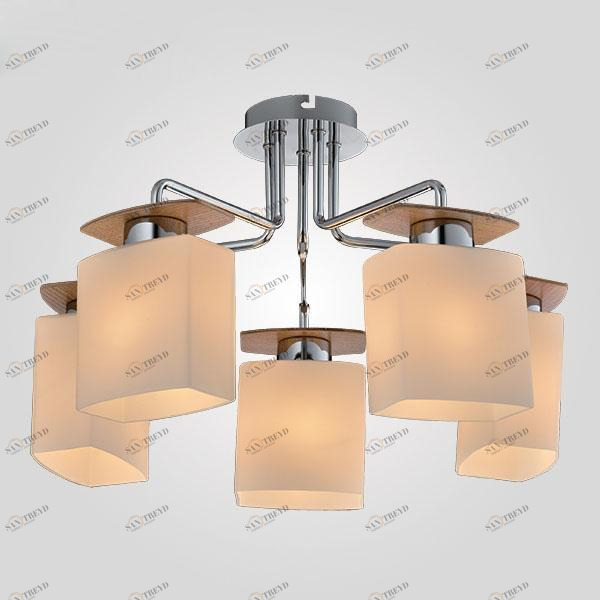 Потолочная люстра Eurosvet Неаполь 70037/5 хром EUROSVET НЕАПОЛЬ 183762 Белый