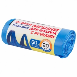 90808762 Мешки для мусора LAIMA 607691 с ручками Laima Ultra 60 л 20 шт STLM-1073549