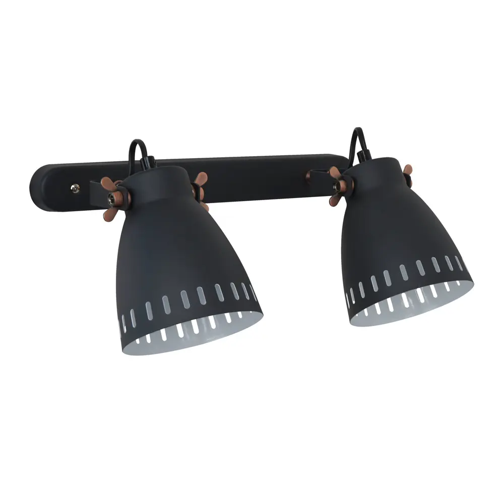 Бра New York WL-428-2 1xЕ27x40 Вт, металл, цвет чёрный CAMELION STLM-2106001