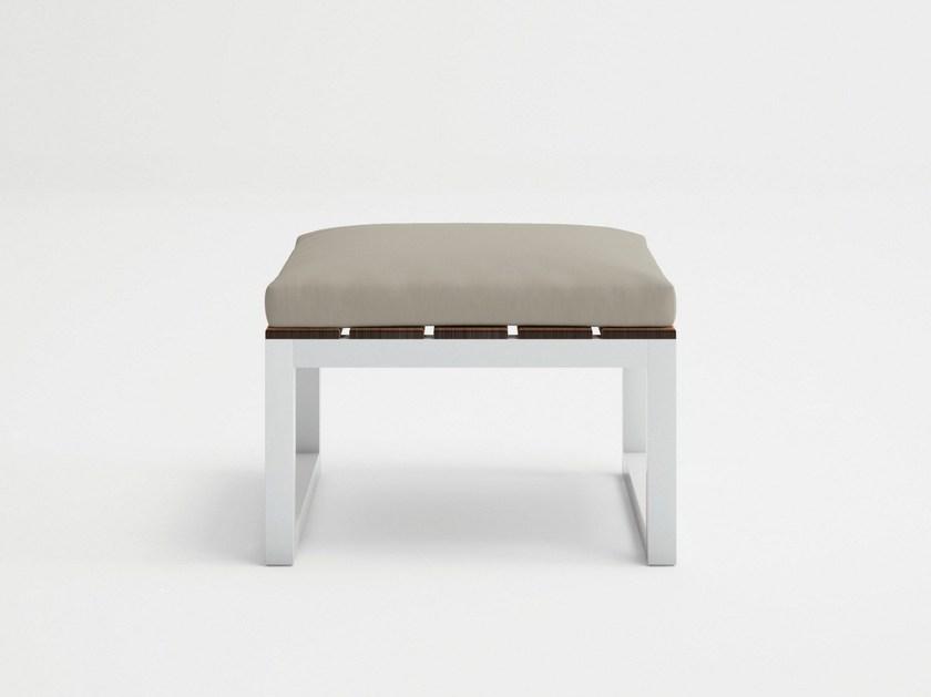 GANDIABLASCO Прямоугольный садовый пуф из тика Saler teak sun-id-1493324 - Вид №1