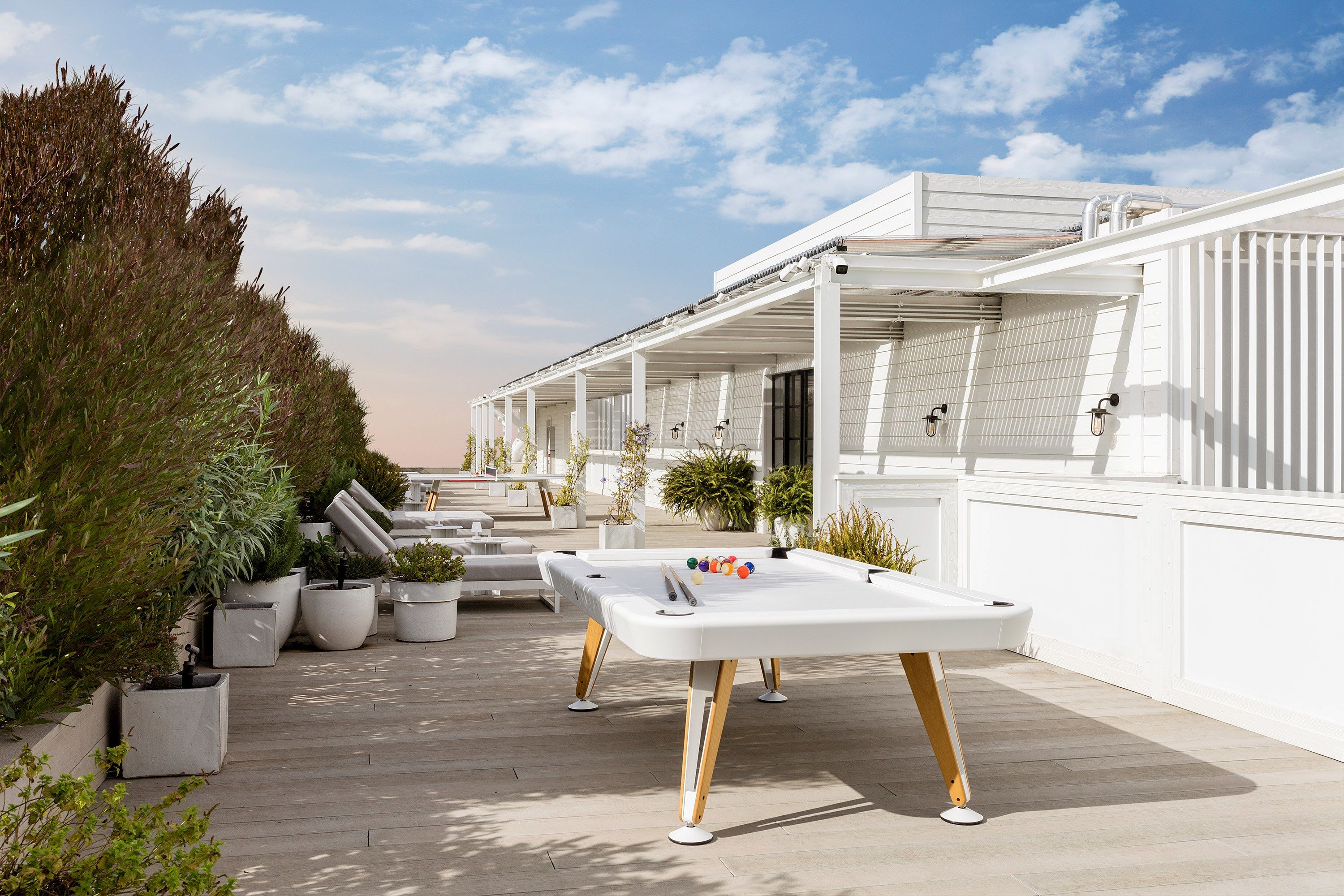 Открытый бильярдный стол из окрашенной стали и дерева RS Barcelona диагональ ARCH-00042076 - Вид №11