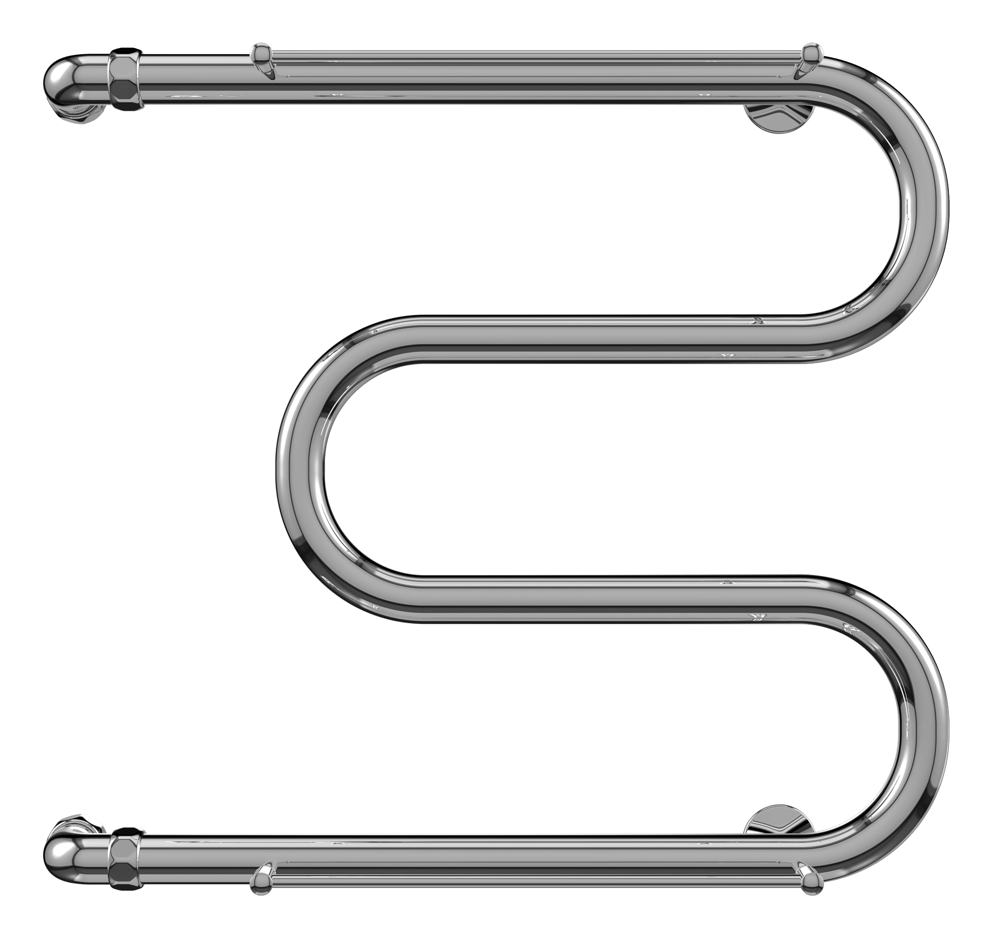 4620768880346 ЭКОНОМ М-обр с/п AISI 32х2 500х600 Полотенцесушитель TERMINUS Нержавеющая сталь - Вид №1