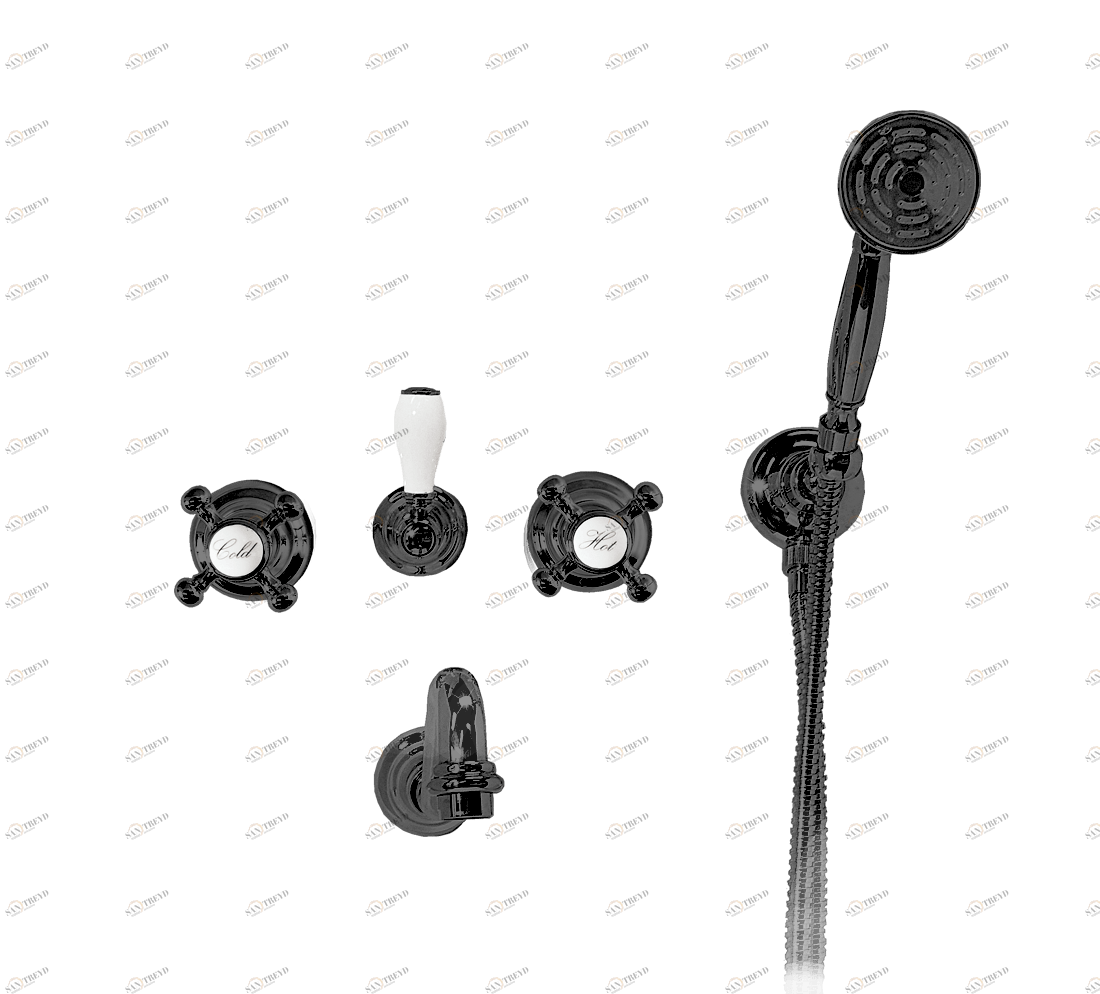 Gentry Home Центр смесителя для раковины до центра два отверстия под смеситель мм Antique Темный никель GH103206