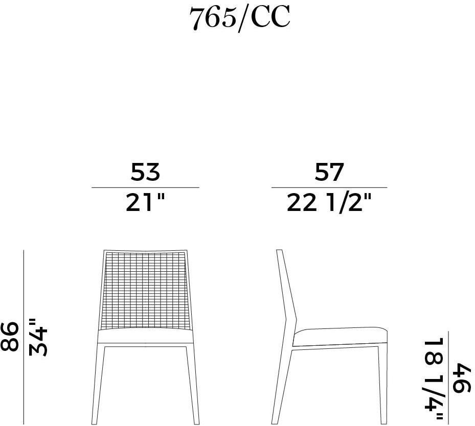 Potocco Стул из бука в современном стиле Queen 765/cc - Вид №4