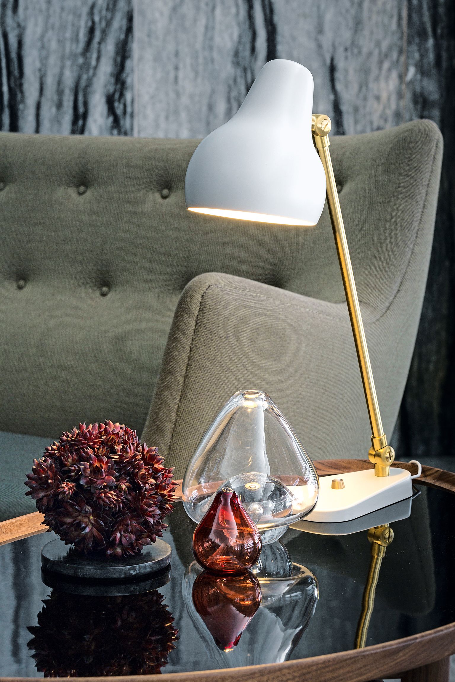 Алюминиевая регулируемая светодиодная настольная лампа Louis Poulsen VL38 ARCH-00067929 - Вид №6