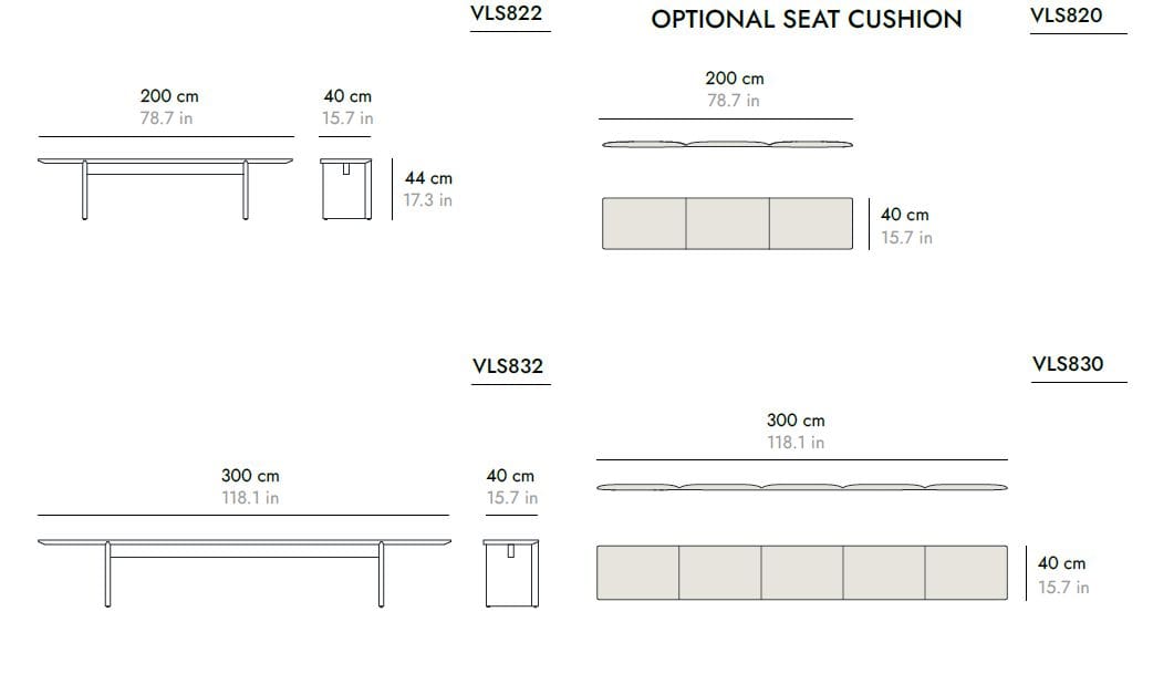 Скамейка из МДФ Punt Velasca ARCH-00112903 - Вид №6