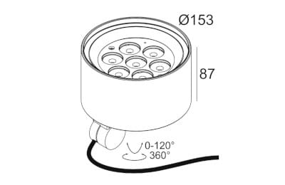 Напольный светодиодный прожектор Deltalight Frax ARCH-00113483 - Вид №6