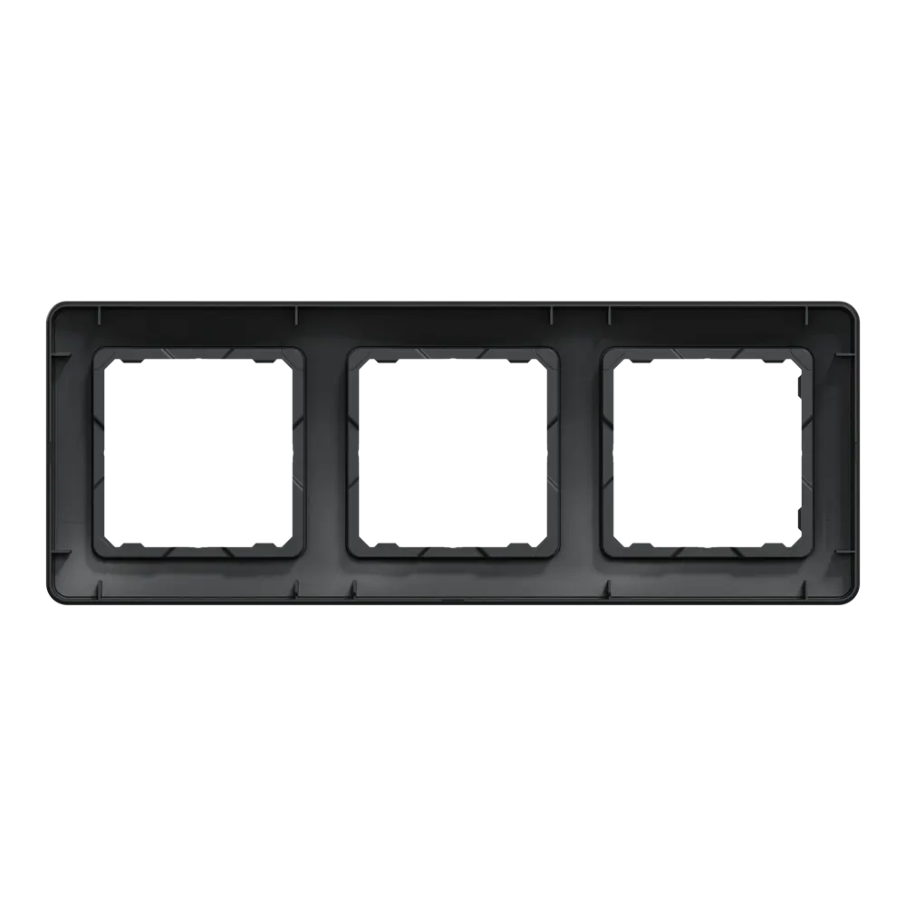 Рамка для розеток и выключателей Systeme Electric Sedna Design 3 поста, цвет антрацит STLM-2117761 - Вид №2