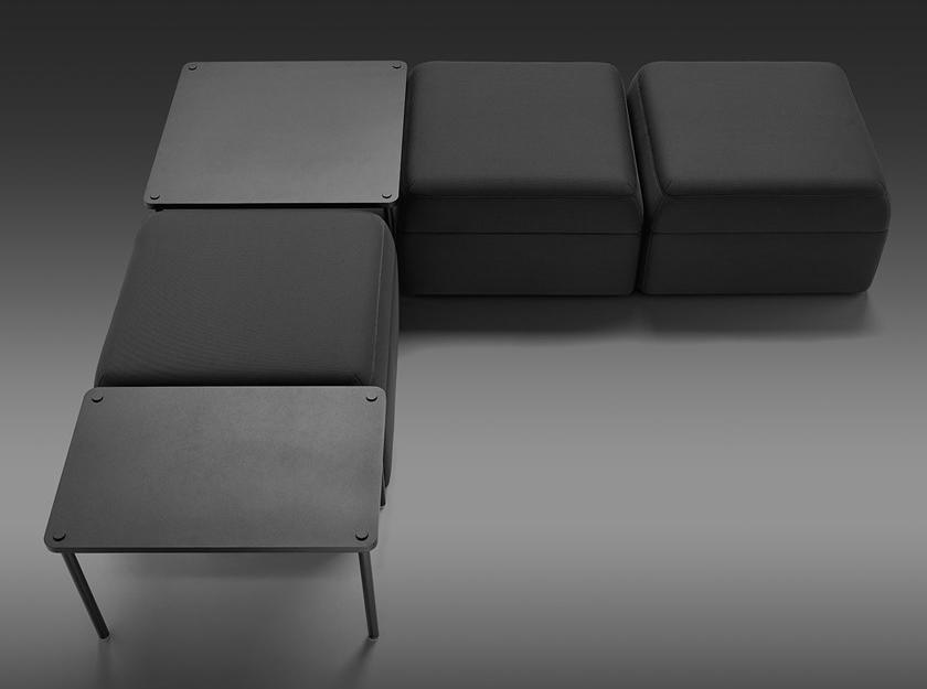 mminterier Квадратный пуф из ткани Element evo sun-id-1373137 - Вид №2