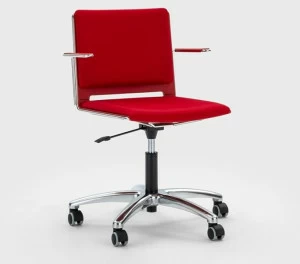 Viganò Офисное кресло из ткани с 5 спицами на колесиках Daisy