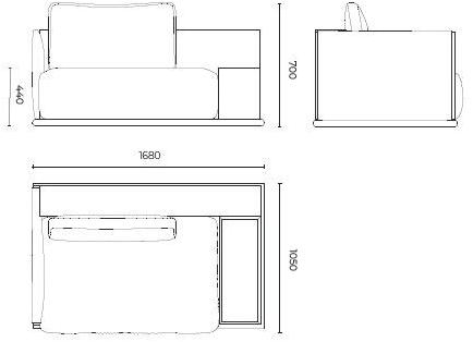 Stylish Club Угловой диван в бархате His Scf.hi07 - Вид №2