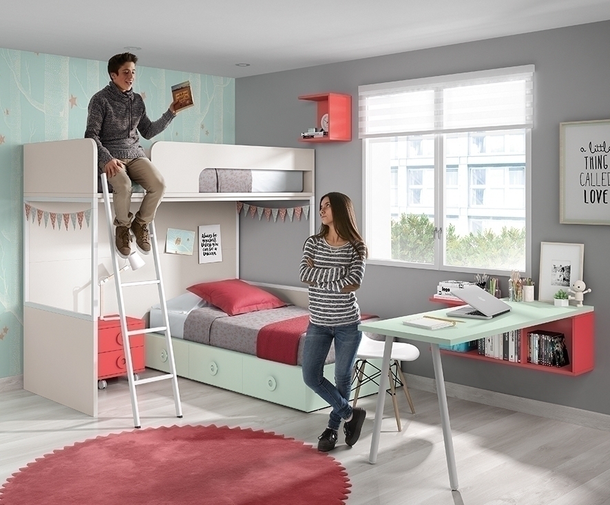 102632 Детская комната с модульной кроватью Ambiente 37 Arasanz Oslo Santreyd - Вид №1