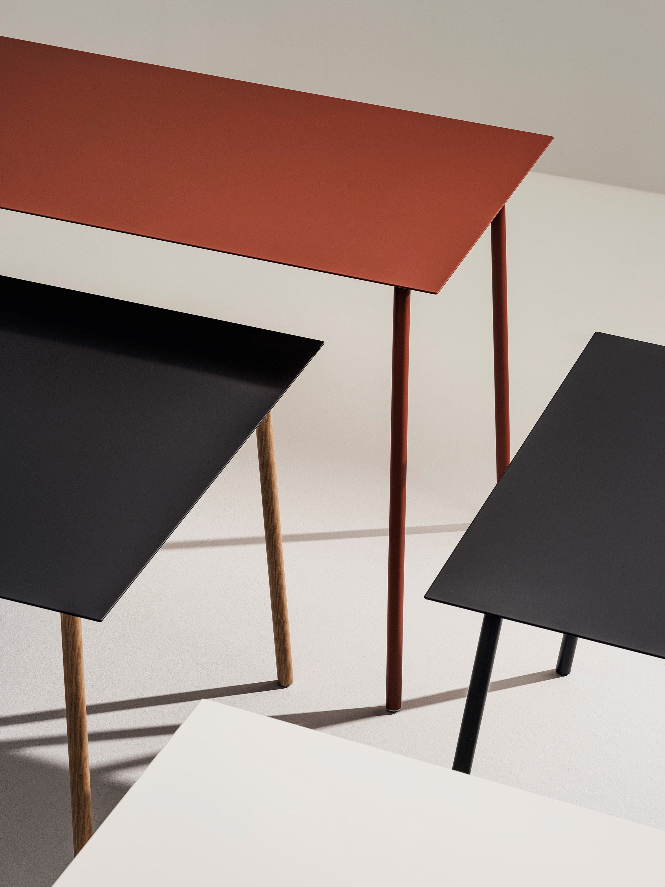 Высокий прямоугольный металлический стол Arper Onemm ARCH-00137471 - Вид №2