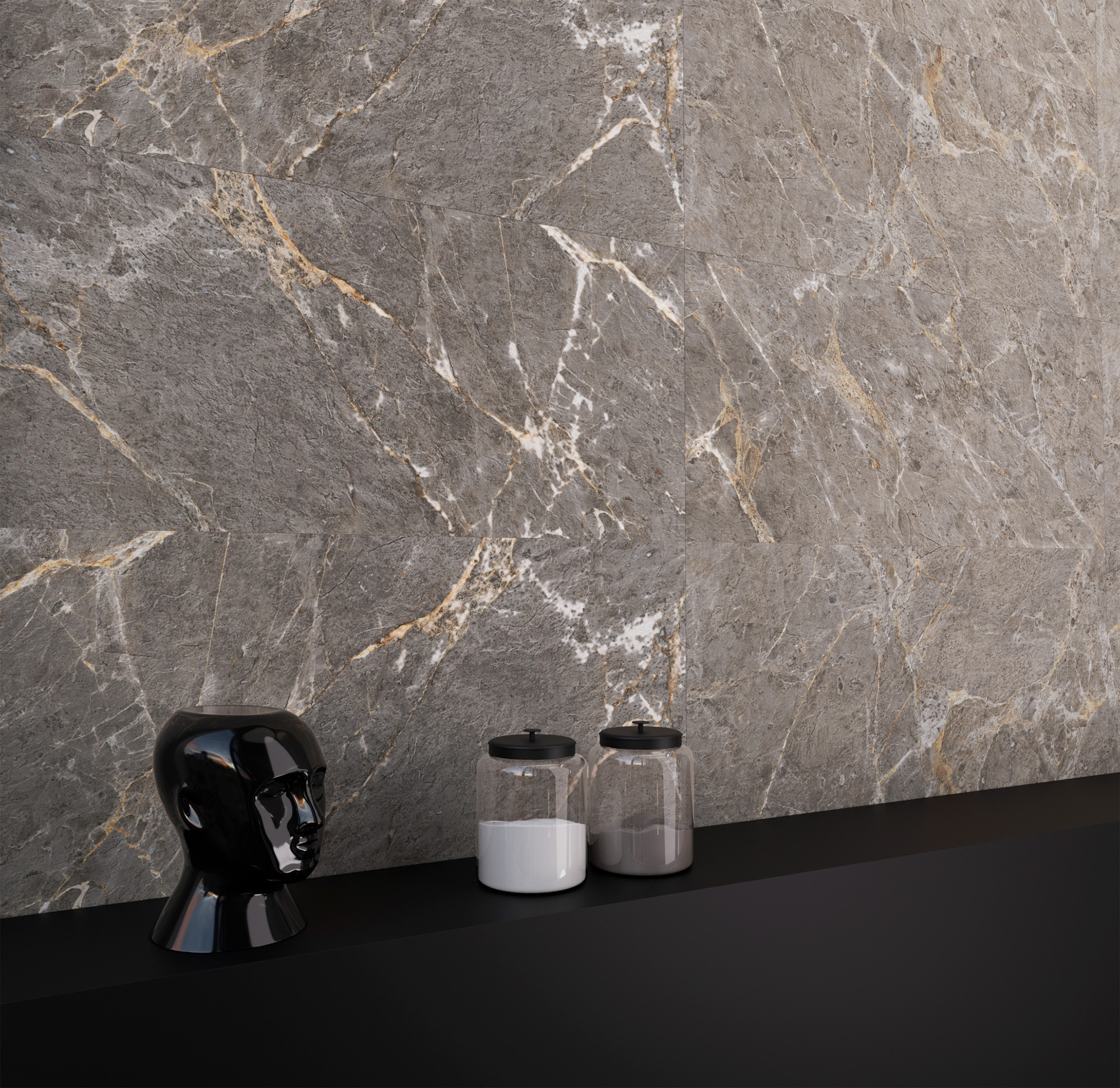 ROYAL GREY — Элегантность натурального камня GI8006-B Arcadia Ceramica