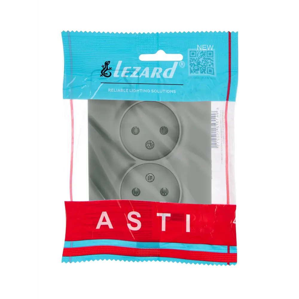 Розетка двойная встраиваемая Lezard Asti без заземления цвет кремовый STLM-2157858 - Вид №3