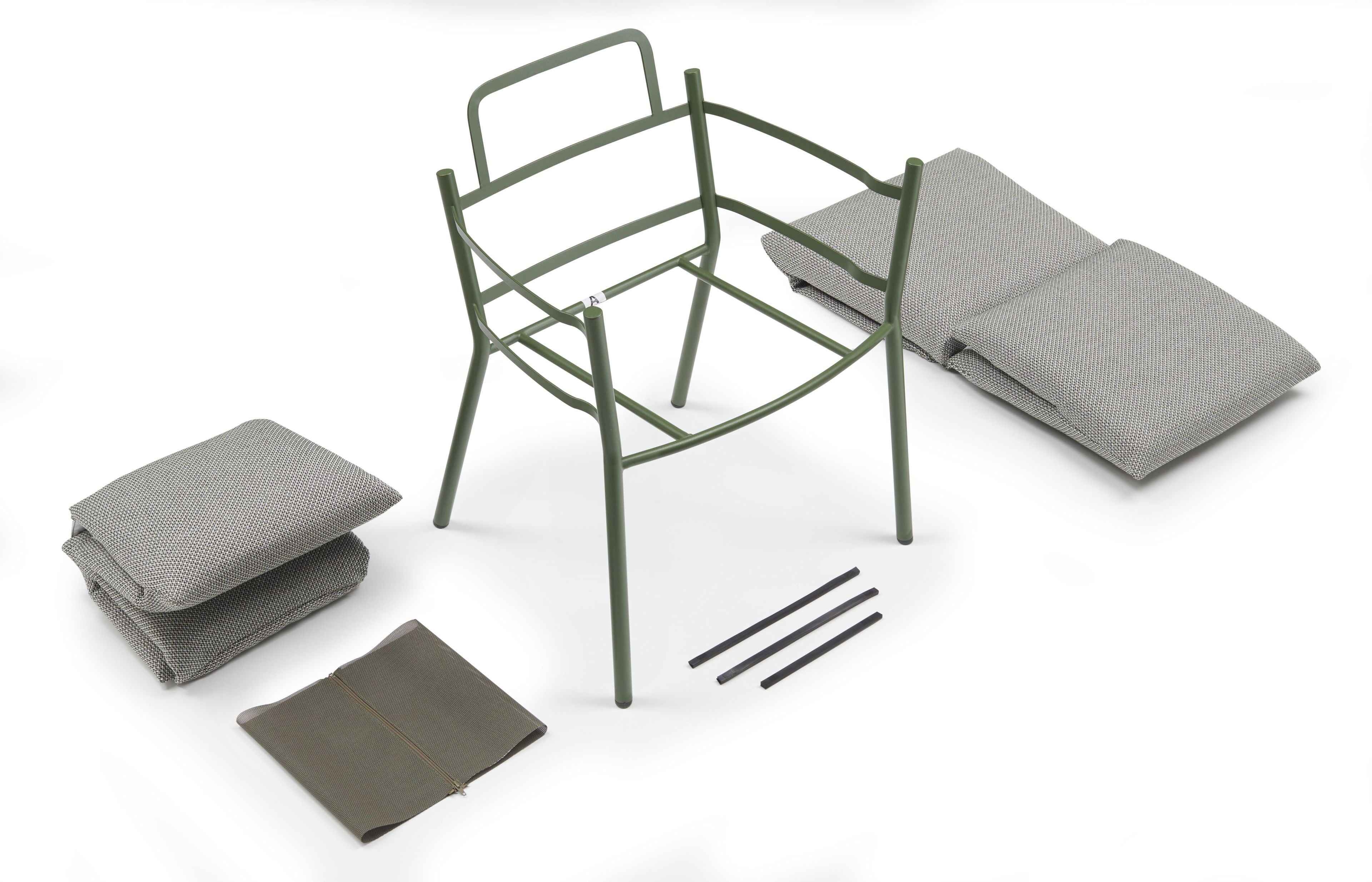 Тканевый мягкий садовый стул с подлокотниками S-CAB Breeze ARCH-00110792 - Вид №35