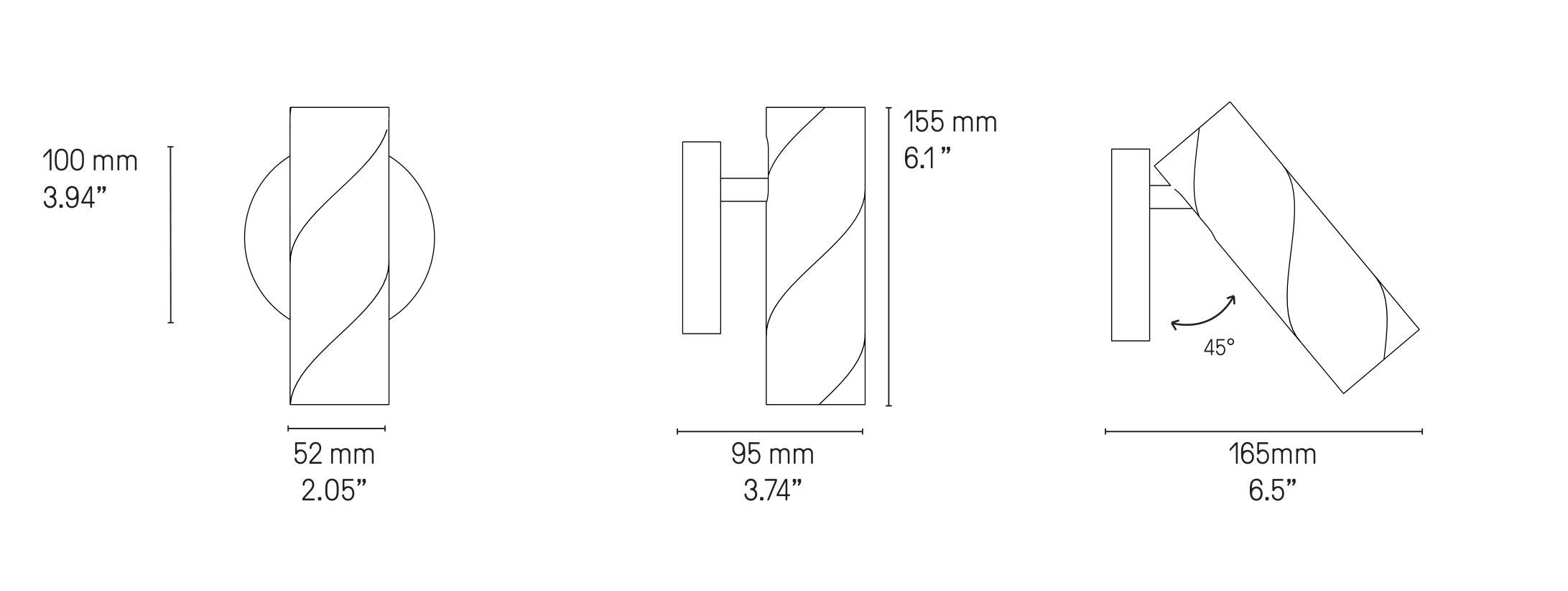Латунь регулируемый светодиодный настенный светильник CVL Luminaires Candy ARCH-00082067 - Вид №5