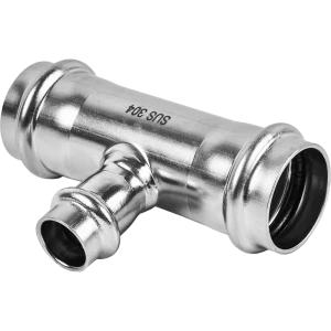 Тройник переходной Rommer 28x15x28 мм ВПр нержавеющая сталь