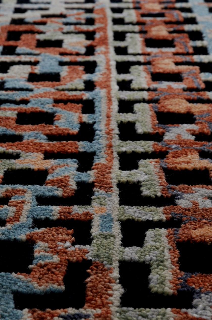 I + I Коврик из шерсти и хлопка с геометрическими мотивами  C 67f  - Вид №3