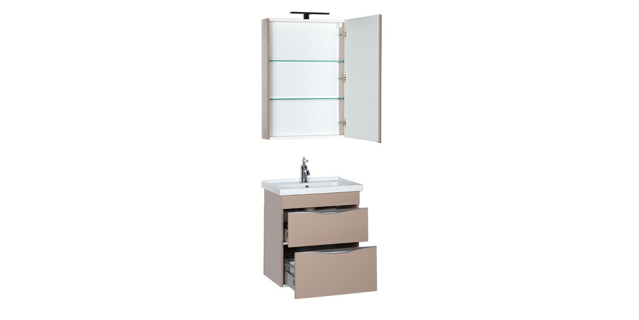 Комплект мебели Aquanet Эвора 60 капучино 00184548 - Вид №3