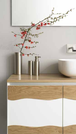 C525M4L50.101RV Тумба подвесная с 4 выдвижными ящиками 50 см A. e T. Italia TRACE Белый матовый - Дуб Италия AeT ITALIA - Вид №4