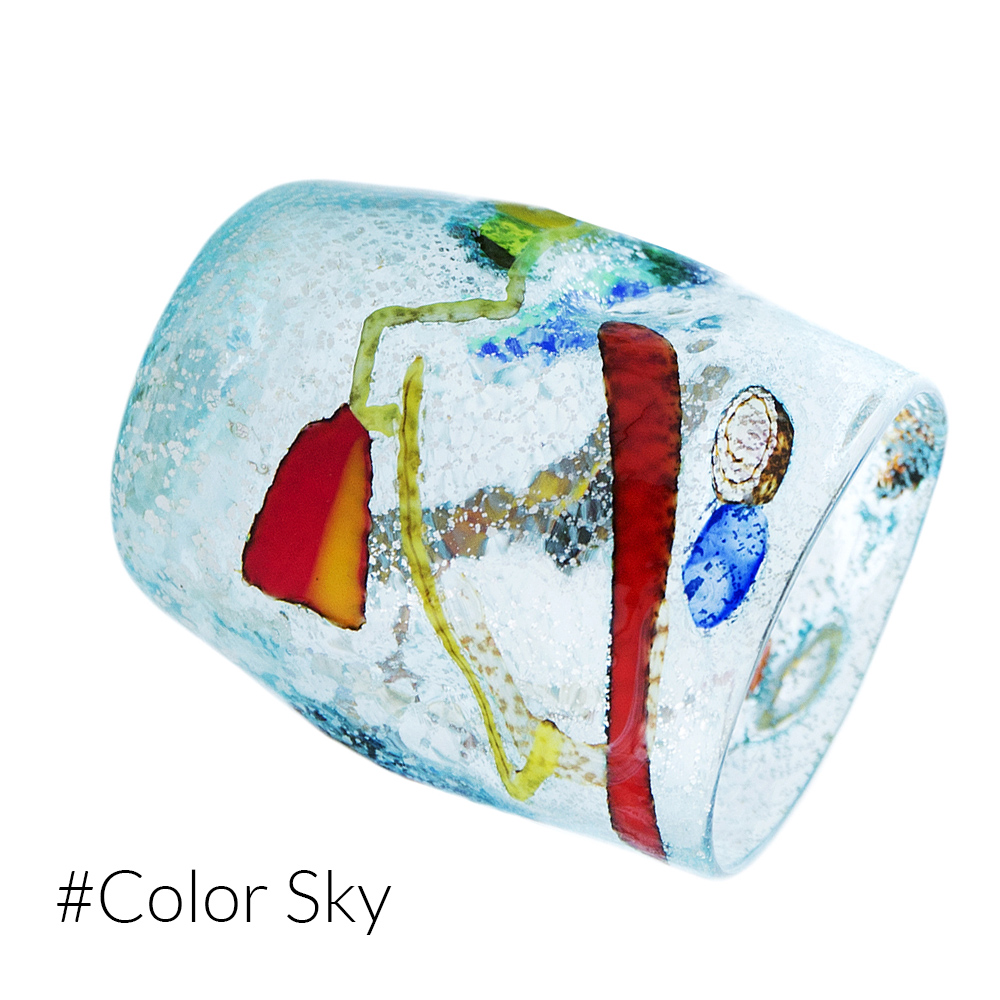 1771 ORIGINALMURANOGLASS трёхламповая люстра из муранского стекла. 55 см  - Вид №1