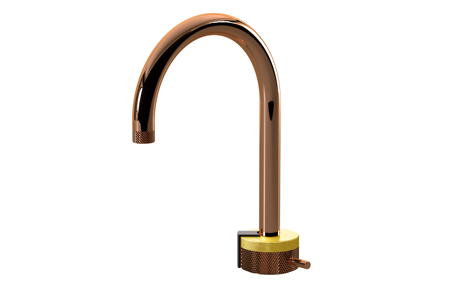 E-11502-R1BB-L2GM-RG Однорычажный прогрессивный смеситель для раковины - излив 16см GRAFF MOD+