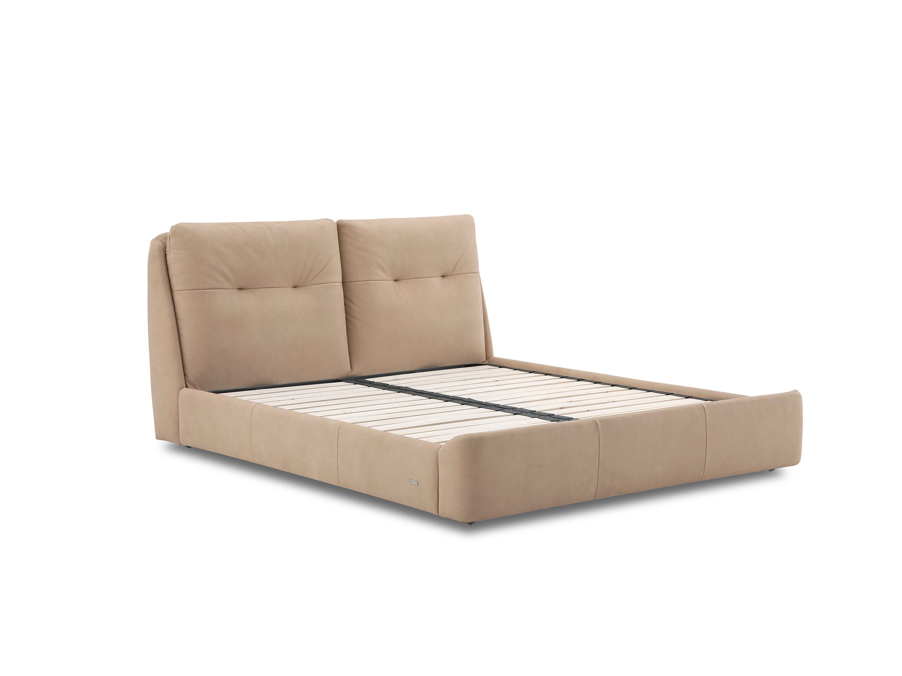 Кожаная двуспальная мягкая кровать CAMPO DE' FIORI HUSH ARCH-00008410