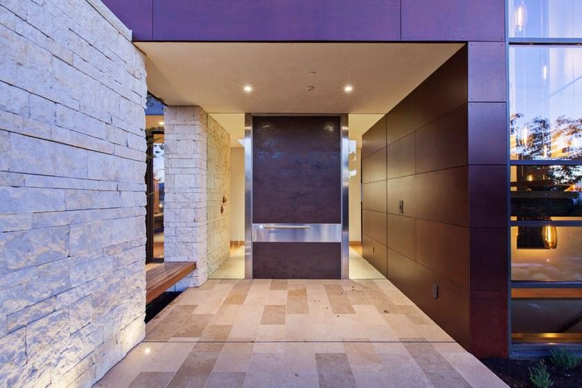 OIKOS VENEZIA Распашная бронированная входная дверь из стали Corten ™ Synua sun-id-1445219 - Вид №1