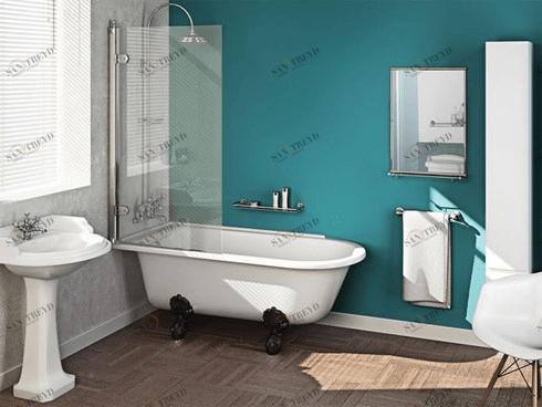 Ванна акриловая Hampton левосторонняя с ножками L1B Hampton Burlington E13, L1B