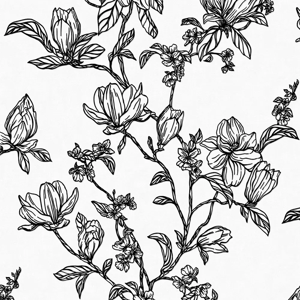 Обои флизелиновые Startdeco Ариэль черно-белые 1.06 м 889351 STLM-2093371 - Вид №1