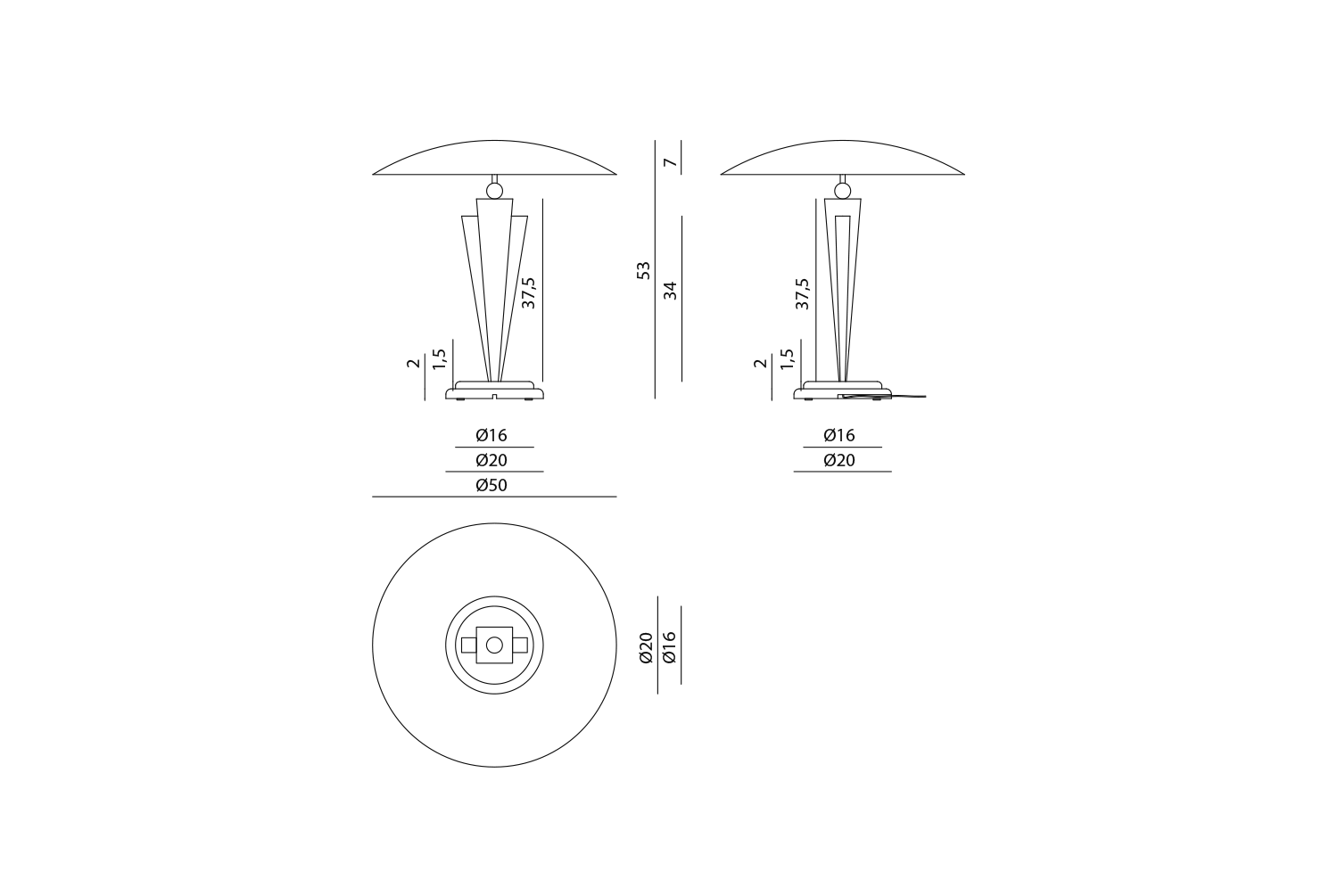Lydia Настольная лампа Visionnaire  - Вид №4