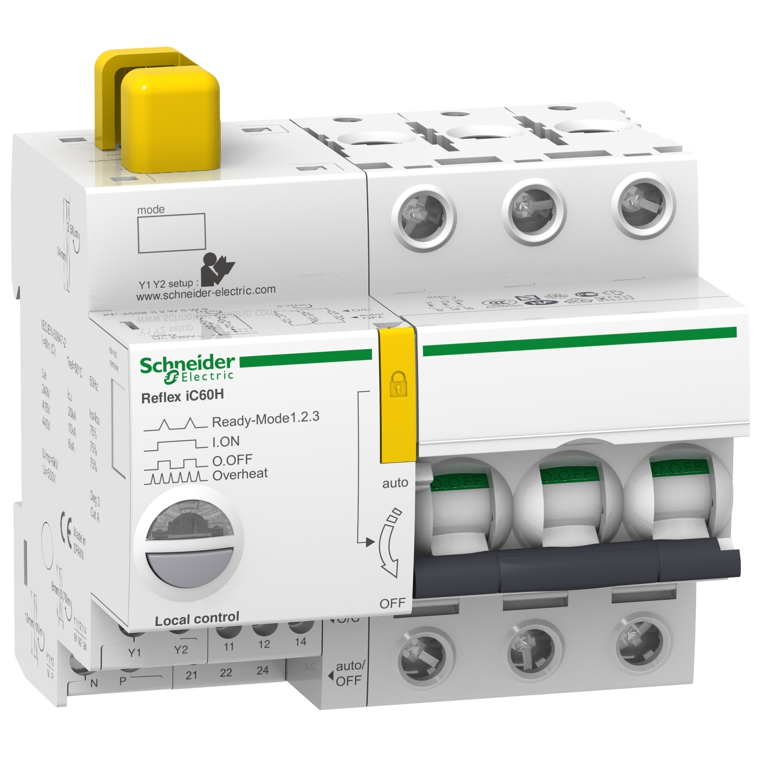 A9C64310 Автоматический выключатель Acti9 3P 10А (B) 15кА Schneider Electric Acti 9 