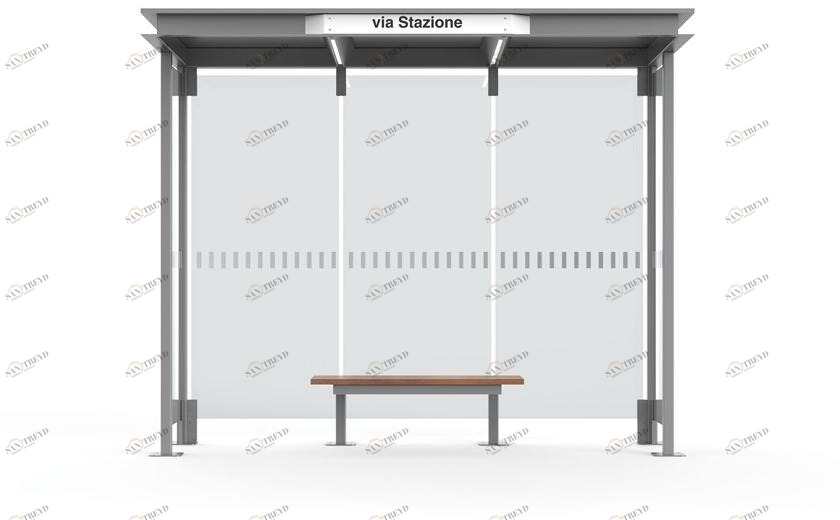 City Design Укрытие из стали и стекла для автобусной остановки sun-id-1370285