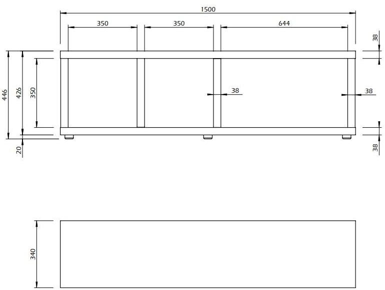TemaHome Низкая модульная тумба под телевизор Berlin sun-id-1503207 - Вид №5