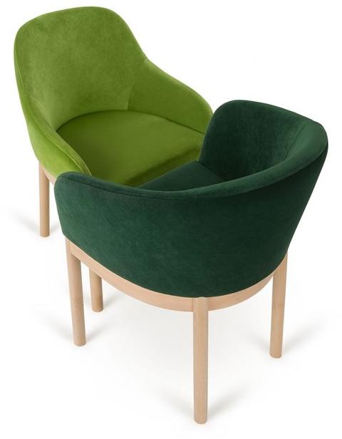 Paged Стул из ткани с подлокотниками Viena A-viena - Вид №3