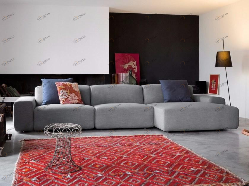 Dall'Agnese Секционный диван со съемным чехлом из ткани Domino sun-id-1447350