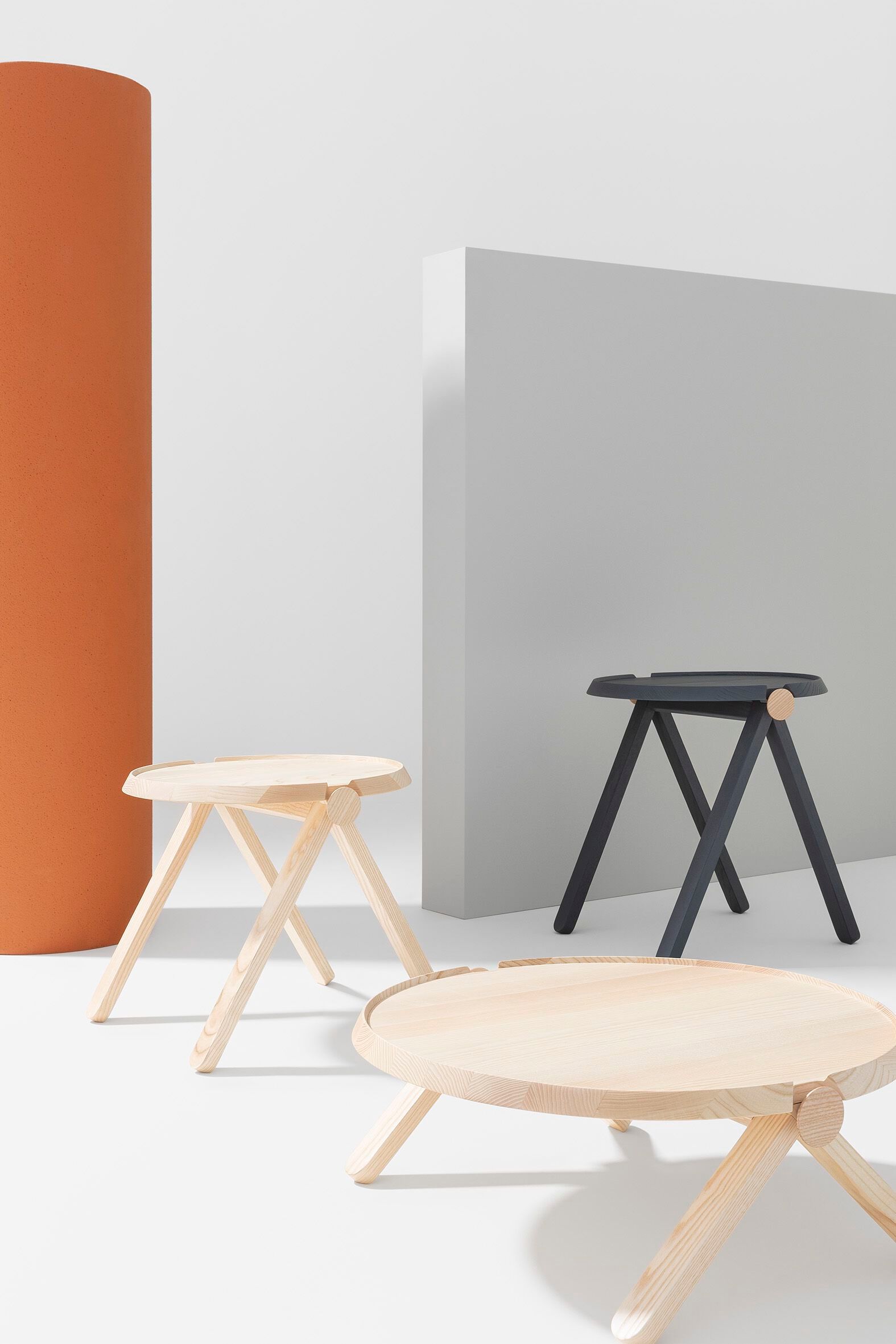 Высокий круглый журнальный столик из ясеня Billiani Lilliput ARCH-00128652 - Вид №2