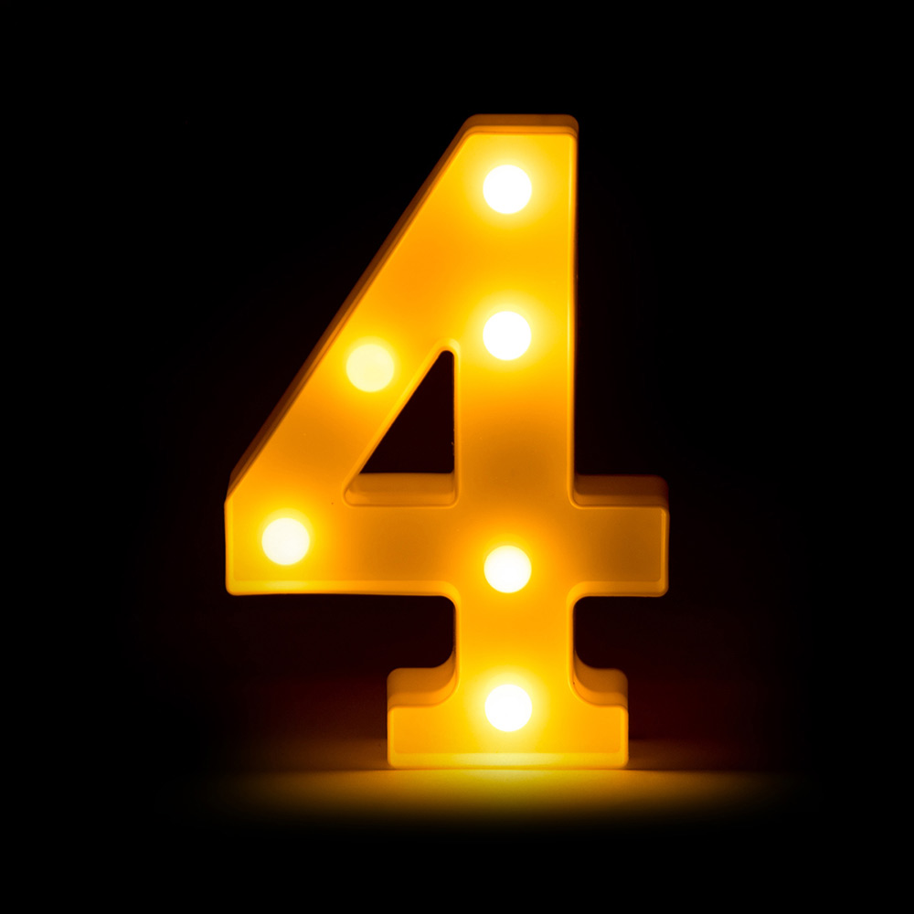 Ночник детский "Цифры" LITTLE LOVELY COMPANY  281693 Белый Santreyd  - Вид №1