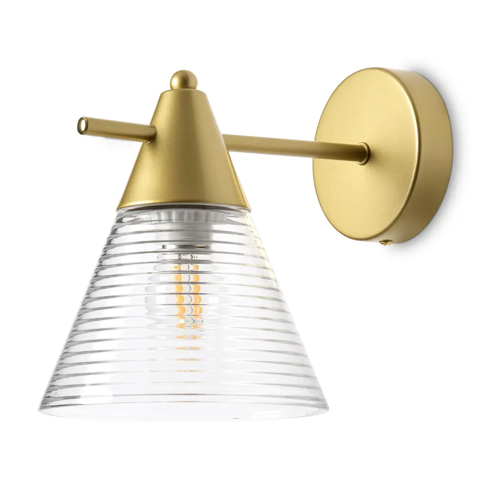 Настенный светильник Freya Blissa цвет бронза/прозрачный STLM-2118530 - Вид №1