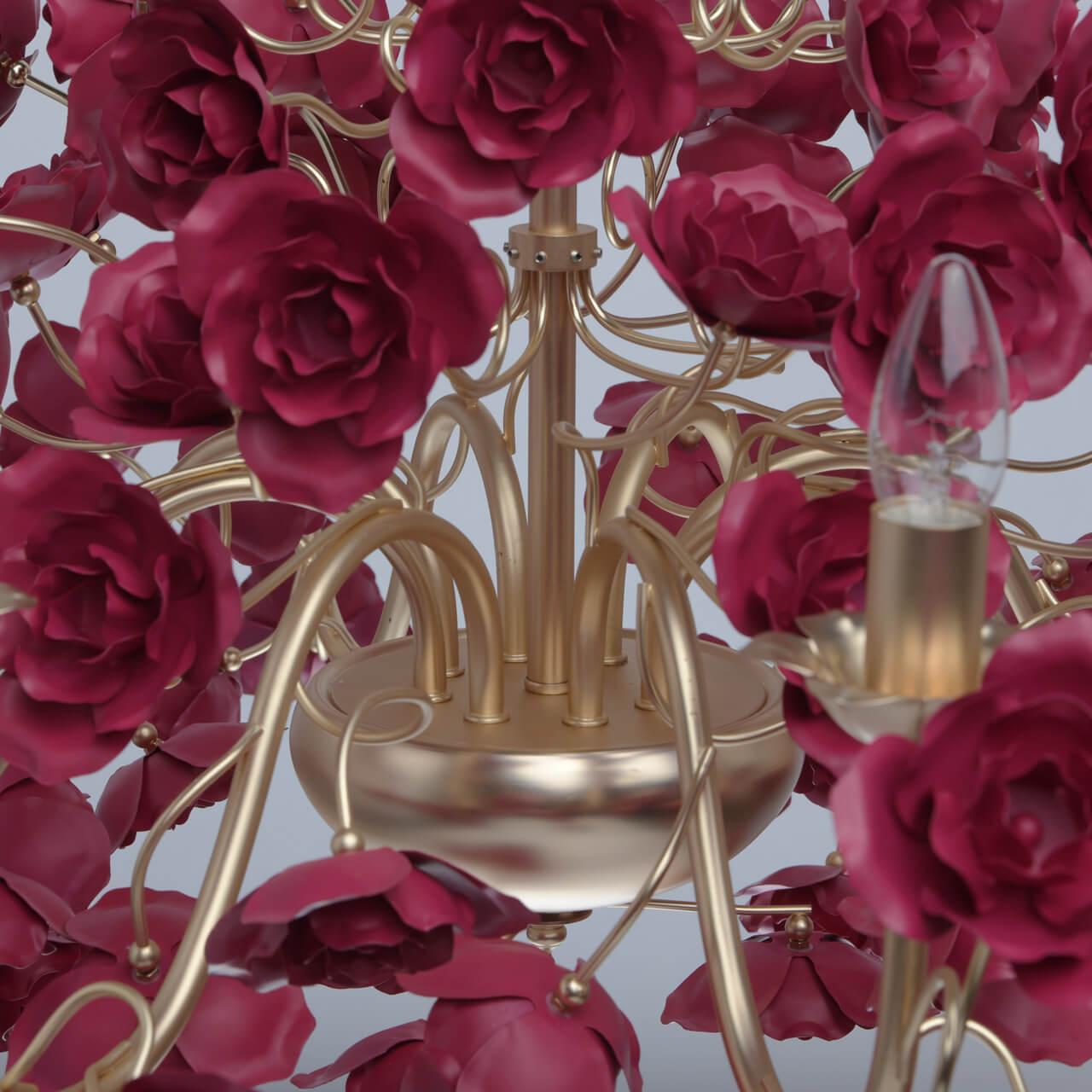 Подвесная люстра MW-Light Розенхейм 615011808 MW-LIGHT ДИЗАЙНЕРСКИЕ, РОЗЕНХЕЙМ 194379 Красный  - Вид №3