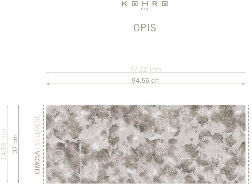 KOHRO Шелковая ткань с графическими мотивами A gong on the river K0006060  - Вид №8