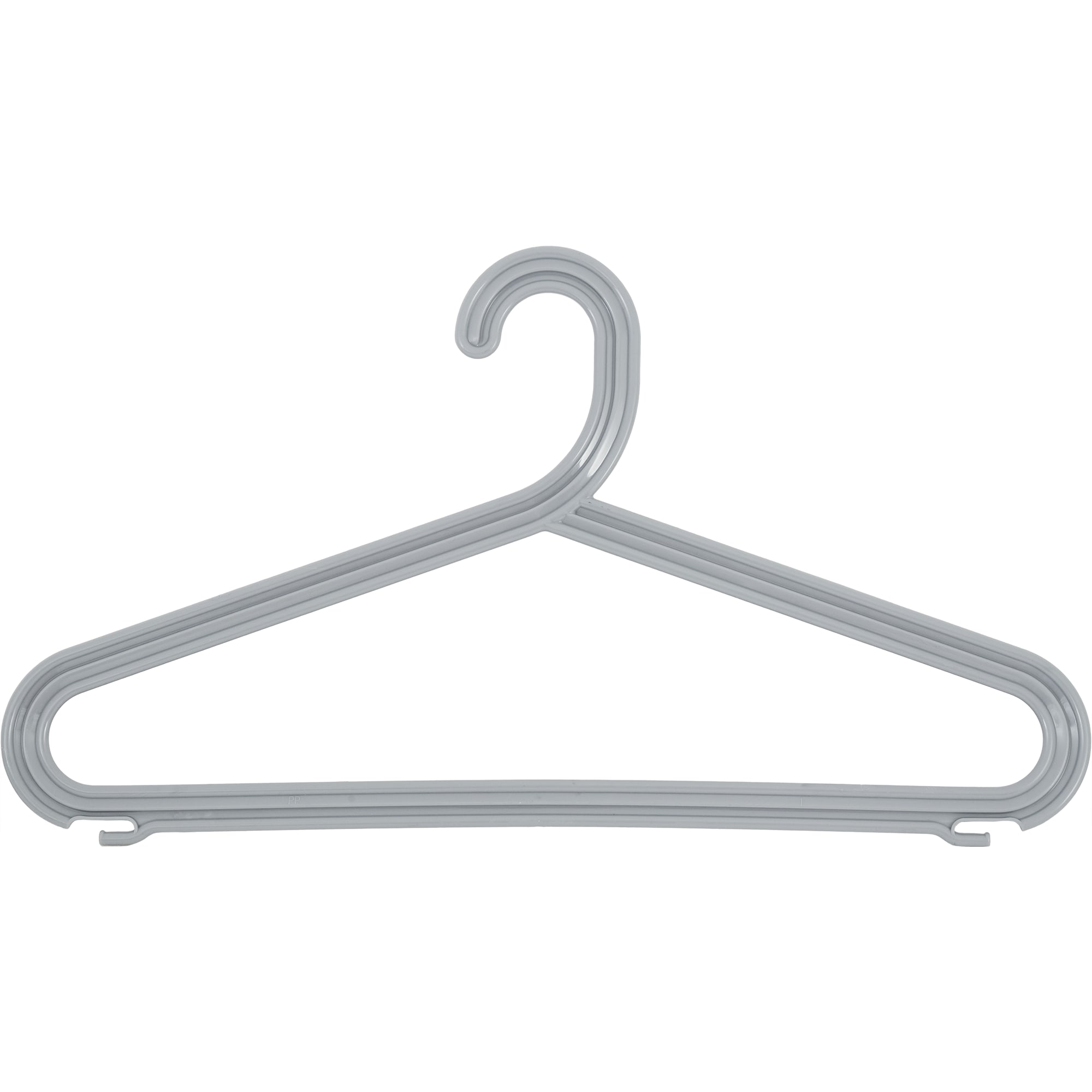 82999636 Плечики плоские размер 48-50 420x224x4 мм, полипропилен, цвет серый Santreyd 